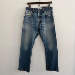 Levis 517 Boot Cut Jeans Blue Denim Vintage 33x30 Distressed